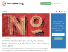 Tablet Screenshot of blog.rescuetime.com